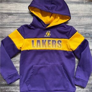 Colosseum Purple and Gold Lakers Hoodie Size S 8/9/10